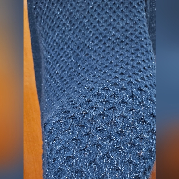 Apt.9 High Neck Sweater Dress with Lurex, Night Magic Color Size M - Picture 8 of 12